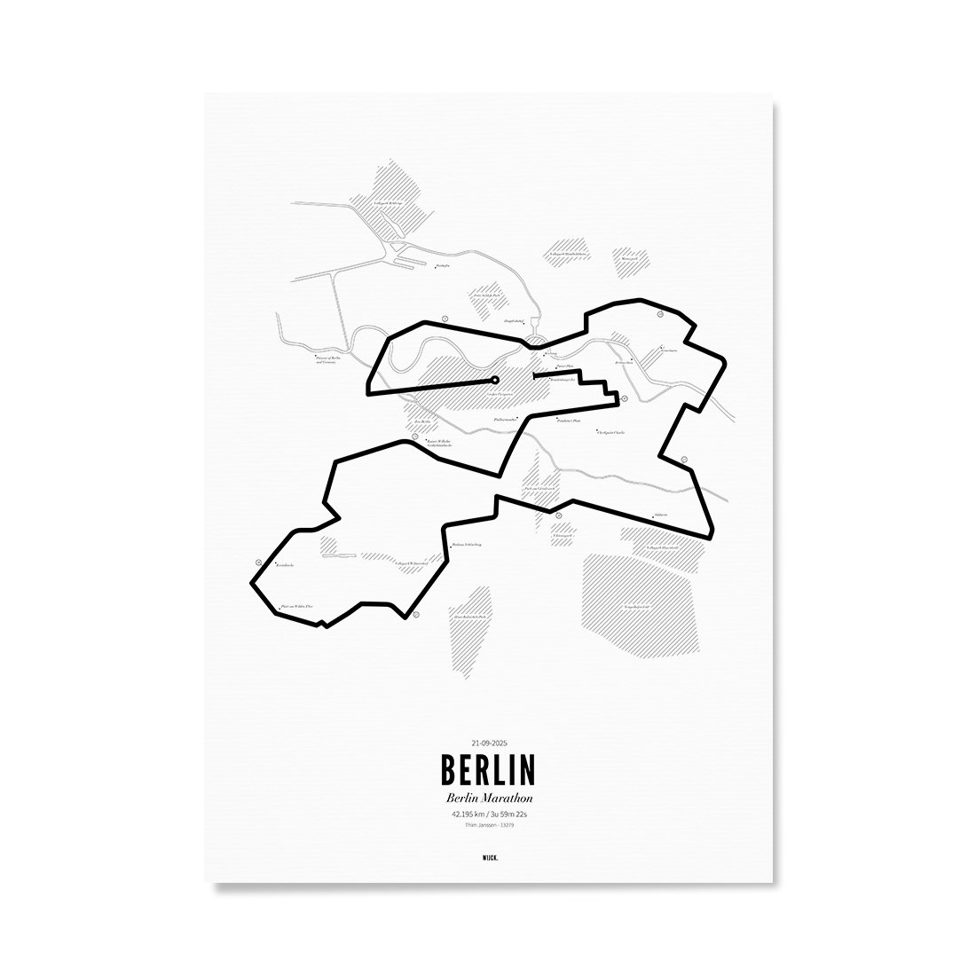 Poster van Marathon Berlijn 2025 | WIJCK. 